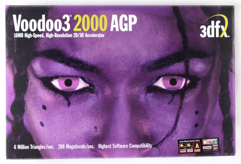 Videocard virtual museum 3dfx Voodoo 3 2000 AGP (Box) - Videocard