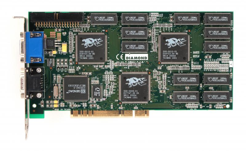 Videocard virtual museum Diamond Monster 3D II PCI 8MB (3dfx
