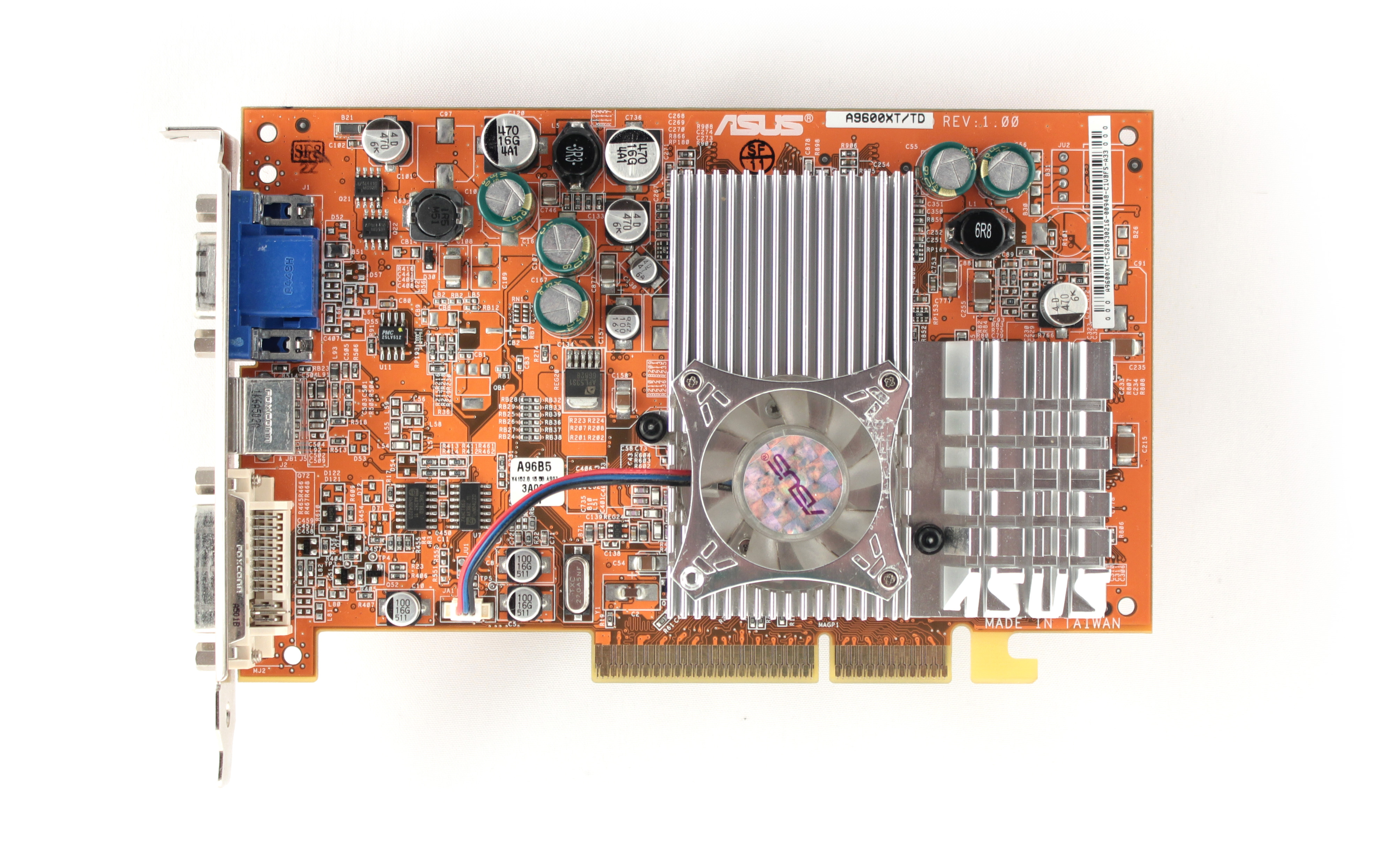 Videocard virtual museum ASUS A9600XT/TD (ATI Radeon 