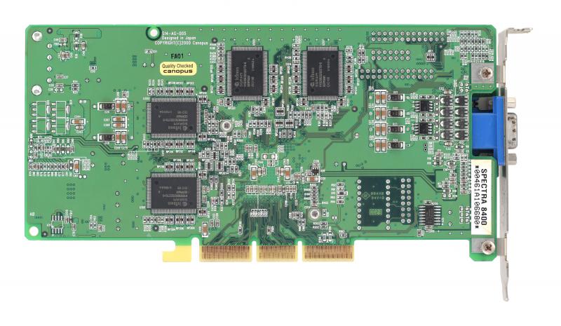 Videocard virtual museum Canopus Spectra 8400 (nVidia GeForce 2