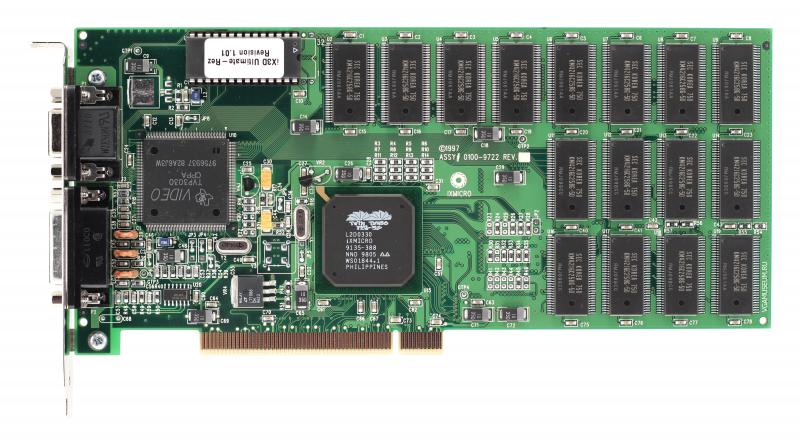 グラフィックボード・グラボ・ビデオカード iXMICRO Twin Turbo 128-3D / Apple iX 3D Videocard virtual museum iXMicro iX3D Ultimate Rez (iXMicro Twin