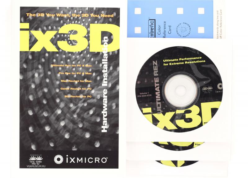 Videocard virtual museum iXMicro iX3D Ultimate Rez (iXMicro Twin