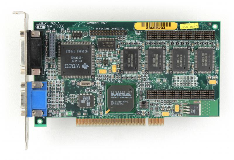 Videocard virtual museum Matrox Millennium II - Videocard virtual